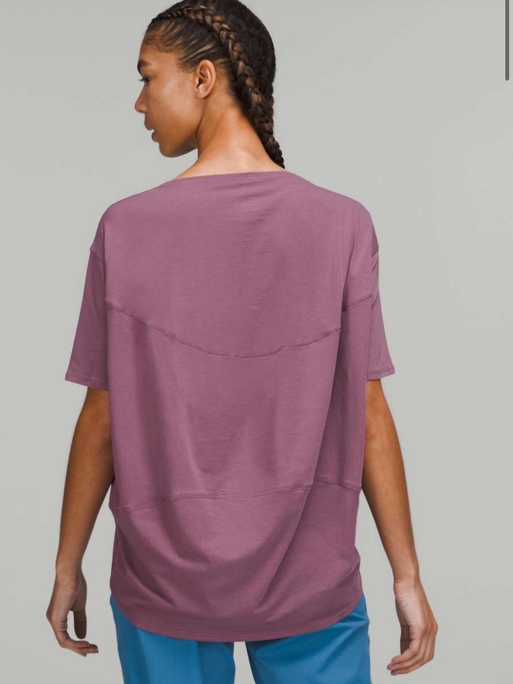Lululemon Back in Action Relaxed Short-Sleeve Tee in Mauve